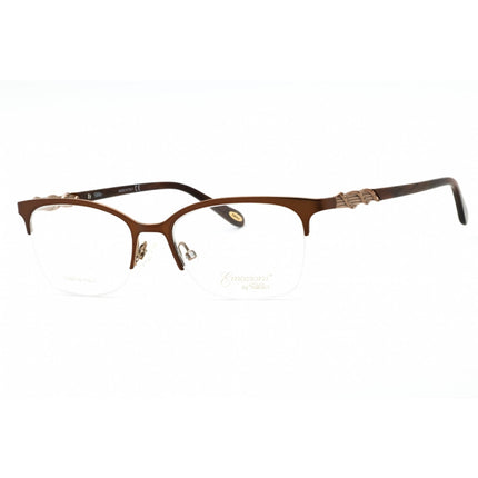 Emozioni Women's Eyeglasses - Matte Brown Metal Rectangular Frame | EM 4412 0YZ4 00 ,