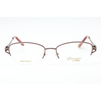 Emozioni Women's Eyeglasses - Light Pink Metal Oval Half Rim Frame | EM 4856 0S8R 00 ,