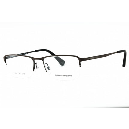 Emporio Armani Men's Eyeglasses - Brown Metal Rectangular Half Rim | 0EA1044TD 3128 ,
