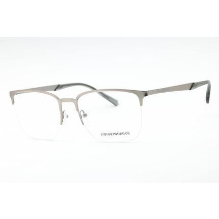 Emporio Armani Men's Eyeglasses - Matte Silver Metal Square Half Rim | 0EA1151 3045 ,