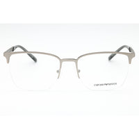 Emporio Armani Men's Eyeglasses - Matte Silver Metal Square Half Rim | 0EA1151 3045 ,