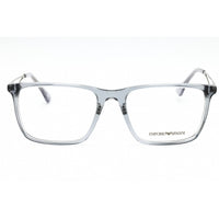 Emporio Armani Men's Eyeglasses - Shiny Transparent Grey Full Rim | 0EA3214D 5075 ,