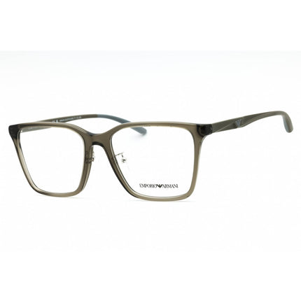 Emporio Armani Men's Eyeglasses - Shiny Transparent Grey Full Rim | 0EA3232D 5029 ,