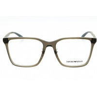 Emporio Armani Men's Eyeglasses - Shiny Transparent Grey Full Rim | 0EA3232D 5029 ,