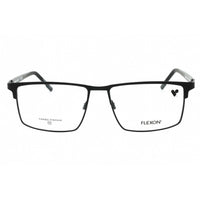 Flexon Men's Eyeglasses - Satin Black/Grey Metal Rectangular Frame | FLEXON E1153 002 ,
