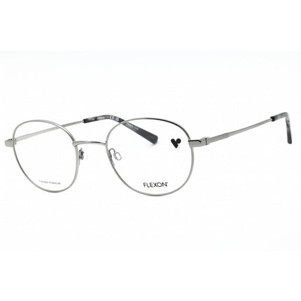 Flexon Men's Eyeglasses - Gunmetal Metal Round Shape Full Rim Frame | FLEXON H6059 072 ,