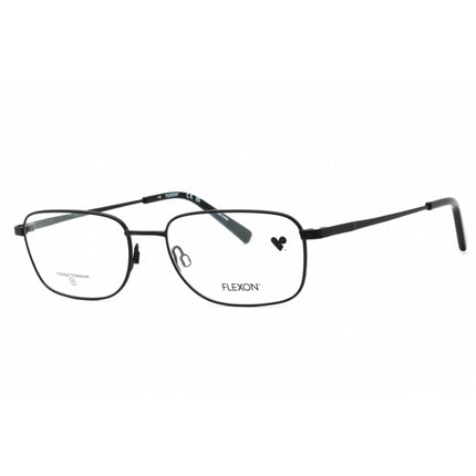 Flexon Men's Eyeglasses - Matte Black Titanium Rectangular Frame | FLEXON H6068 002 ,