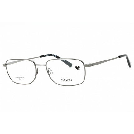 Flexon Men's Eyeglasses - Matte Gunmetal Titanium Rectangular Frame | FLEXON H6068 070 ,