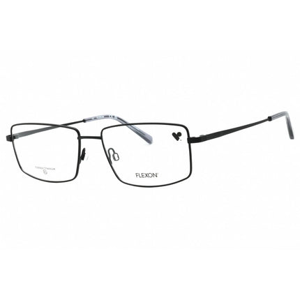 Flexon Men's Eyeglasses - Matte Black Titanium Rectangular Frame | FLEXON H6069 002 ,