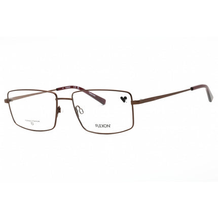 Flexon Men's Eyeglasses - Matte Coffee Titanium Rectangular Frame | FLEXON H6069 205 ,