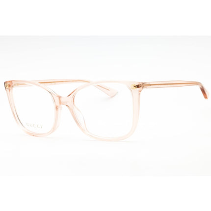 Gucci Women's Eyeglasses - Nude Acetate Cat Eye Shape Full Rim Frame | GG0026O 013 ,