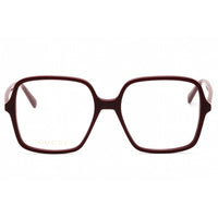 Gucci Women's Eyeglasses - Burgundy Acetate Square Shape Full Rim Frame | GG1003O 005 ,