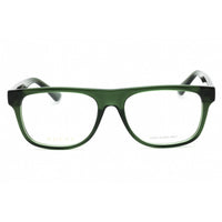 Gucci Men's Eyeglasses - Transparent Green Rectangular Full Rim Frame | GG1117O 005 ,