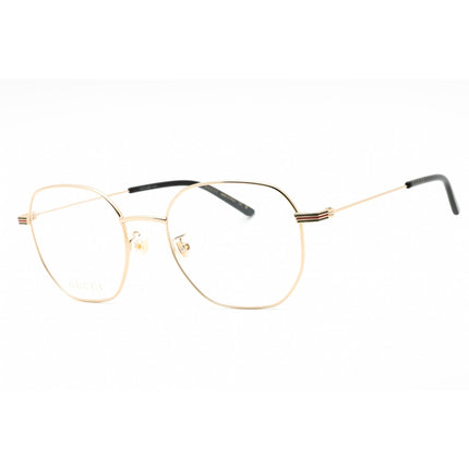 Gucci Men's Eyeglasses - Shiny Gold Metal Geometric Full Rim Frame | GG1125OA 001 ,