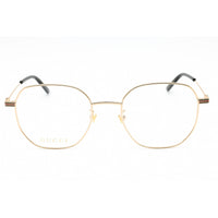 Gucci Men's Eyeglasses - Shiny Gold Metal Geometric Full Rim Frame | GG1125OA 001 ,