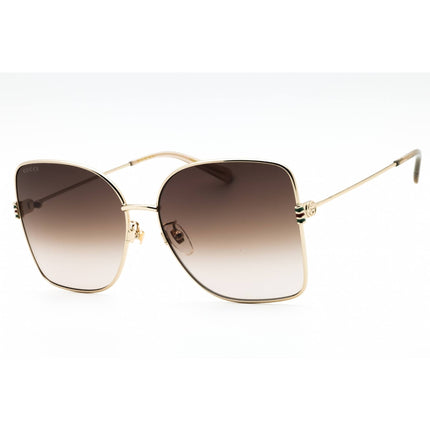 Gucci Women's Sunglasses - Gold Metal Butterfly Shape Full Rim Frame | GG1282SA 003 ,