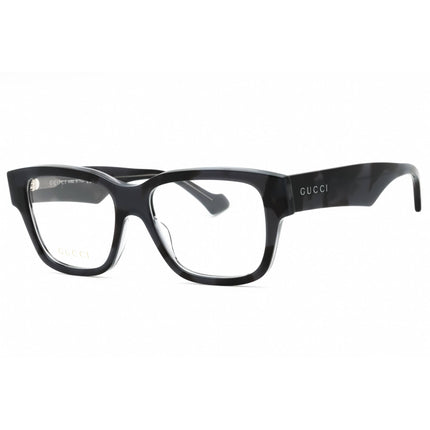 Gucci Men's Eyeglasses - Grey Acetate Square Full Rim Frame Clear Lens | GG1428O 009 ,