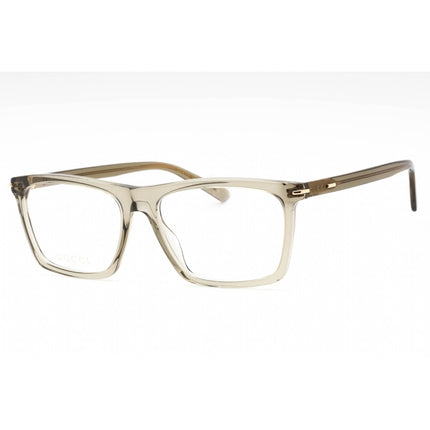 Gucci Men's Eyeglasses - Brown Acetate Square Full Rim Frame Clear Lens | GG1445O 004 ,