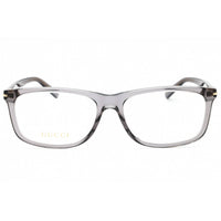 Gucci Men's Eyeglasses - Grey Acetate Square Full Rim Frame Clear Lens | GG1447O 004 ,