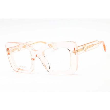 Gucci Women's Eyeglasses - Transparent Pink Orange Cat Eye Shape Frame | GG1554O 003 ,
