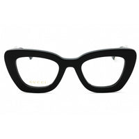 Gucci Women's Eyeglasses - Black Acetate Cat Eye Shape Full Rim Frame | GG1555O 001 ,