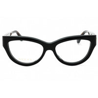 Gucci Women's Eyeglasses - Black/Havana Acetate Cat Eye Full Rim Frame | GG1665O 005 ,
