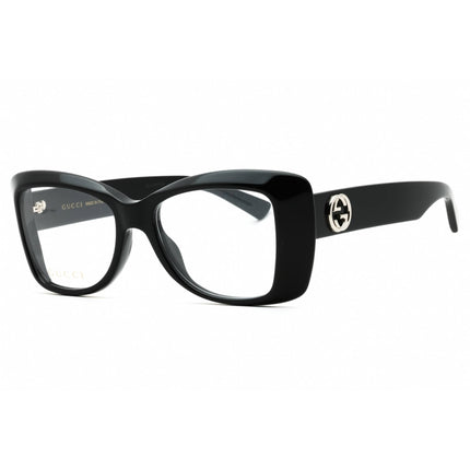 Gucci Women's Eyeglasses - Black Acetate Butterfly Shape Full Rim Frame | GG1697O 001 ,