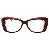 Gucci Women's Eyeglasses - Burgundy Acetate Butterfly Full Rim Frame | GG1697O 004 ,