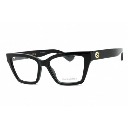 Gucci Women's Eyeglasses - Black Injected Propionate Cat Eye Full Rim | GG1715O 001 ,