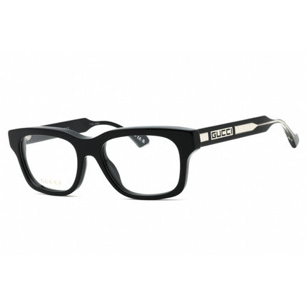 Gucci Men's Eyeglasses - Black/Crystal Acetate Rectangular Full Rim | GG1731O 001 ,