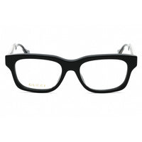 Gucci Men's Eyeglasses - Black/Crystal Acetate Rectangular Full Rim | GG1731O 001 ,