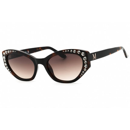 Guess By Marciano Women's Sunglasses - Dark Havana Cat Eye Shape Frame | GM00001 52F ,