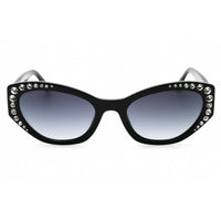Guess By Marciano Women's Sunglasses - Shiny Black Cat Eye Shape Frame | GM00001 01B ,