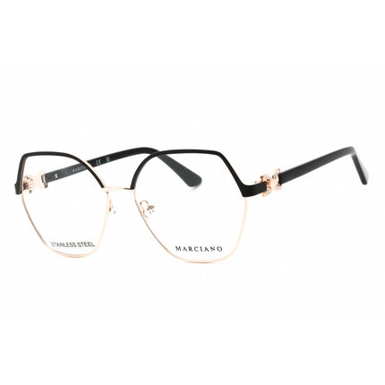Guess By Marciano Women's Eyeglasses - Matte Black Metal Geometric Frame | GM0391 002 ,