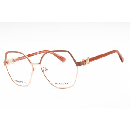 Guess By Marciano Women's Eyeglasses - Matte Beige Metal Geometric Frame | GM0391 058 ,