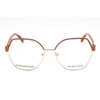 Guess By Marciano Women's Eyeglasses - Matte Beige Metal Geometric Frame | GM0391 058 ,