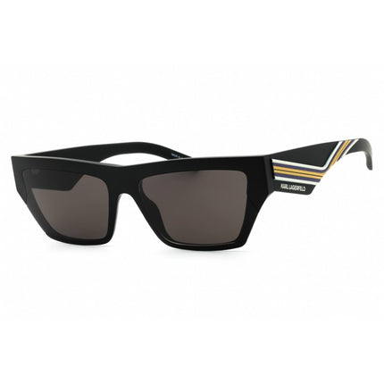 Karl Lagerfeld Unisex Sunglasses - Matte Black Rectangular Shape Frame | KL6163S 002 ,