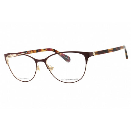Kate Spade Women's Eyeglasses - Havana Plum Metal Cat Eye Full Rim | HADLEE 0MFX 00 ,