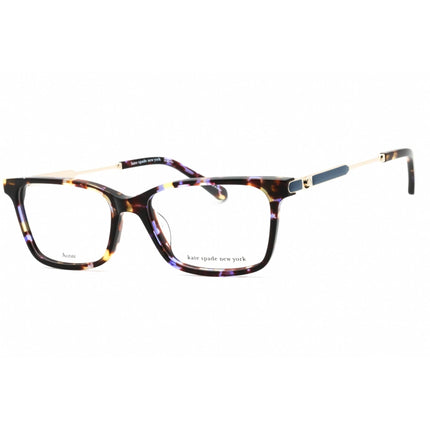Kate Spade Women's Eyeglasses - Blue Havana Plastic Rectangular | MELODY/G 0JBW 00 ,