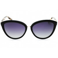 Kenneth Cole New York Women's Sunglasses - Shiny Black Cat Eye Full Rim | KC7258 01D ,