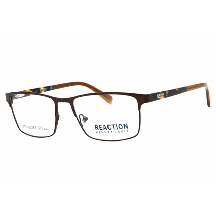 Kenneth Cole Reaction Men's Eyeglasses - Matte Dark Brown Metal Frame | KC0823 049 ,
