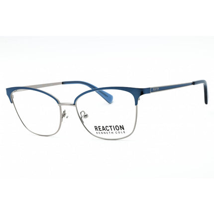 Kenneth Cole Reaction Women's Eyeglasses - Shiny Blue Metal Cat Eye Frame | KC0974 090 ,