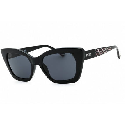 Kenneth Cole Reaction Women's Sunglasses - Shiny Black Cat Eye Frame | RN00015 01A ,