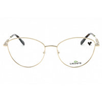 Lacoste Women's Eyeglasses - Shiny Gold Metal Cat Eye Shape Full Rim Frame | L2289 771 ,