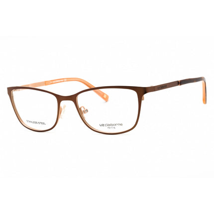 Liz Claiborne Women's Eyeglasses - Brown Peach Metal Rectangular Frame | L 436 0FE4 00 ,