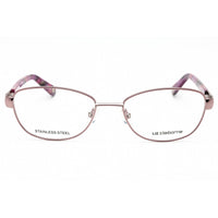 Liz Claiborne Women's Eyeglasses - Rose Metal Oval Full Rim Frame | L 613 0NEH 00 ,