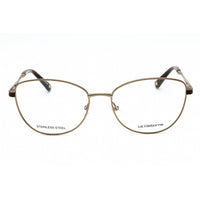 Liz Claiborne Women's Eyeglasses - Brown Metal Cat Eye Full Rim Frame | L 672 009Q 00 ,
