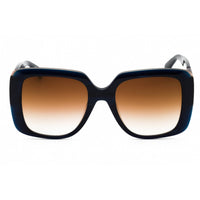 Longchamp Women's Sunglasses - Blue Stone/Brown Acetate Square Full Rim | LO713S 403 ,