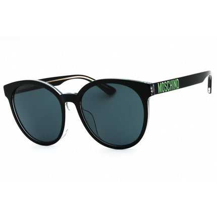 Moschino Women's Sunglasses - Black Crystal Plastic Round Frame | MOS151/F/S 07C5 IR ,