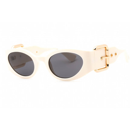 Moschino Women's Sunglasses - Ivory Plastic Oval Full Rim Frame | MOS154/S 0SZJ IR ,
